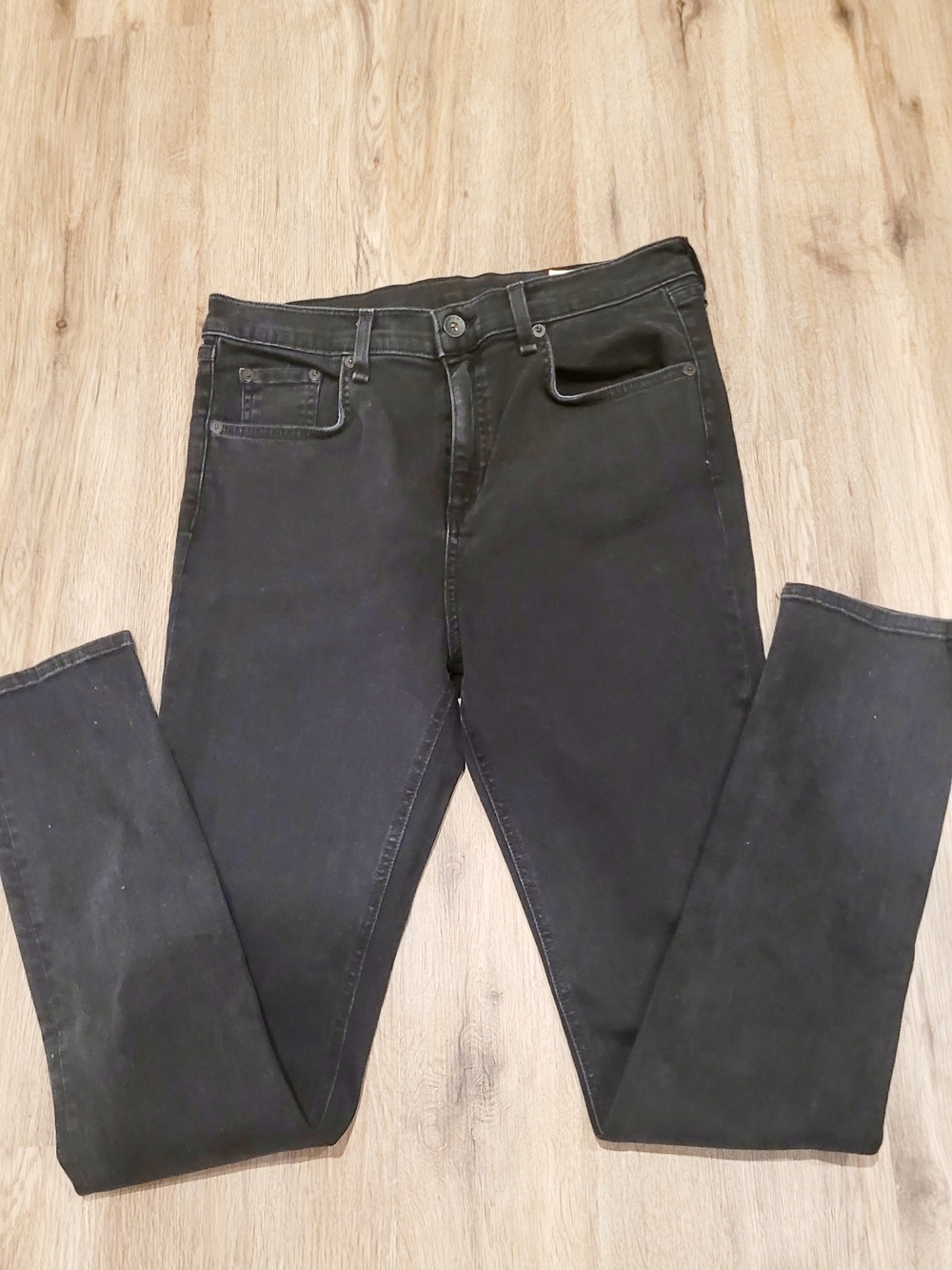 rag & bone Women's Black Straight-Leg Jeans